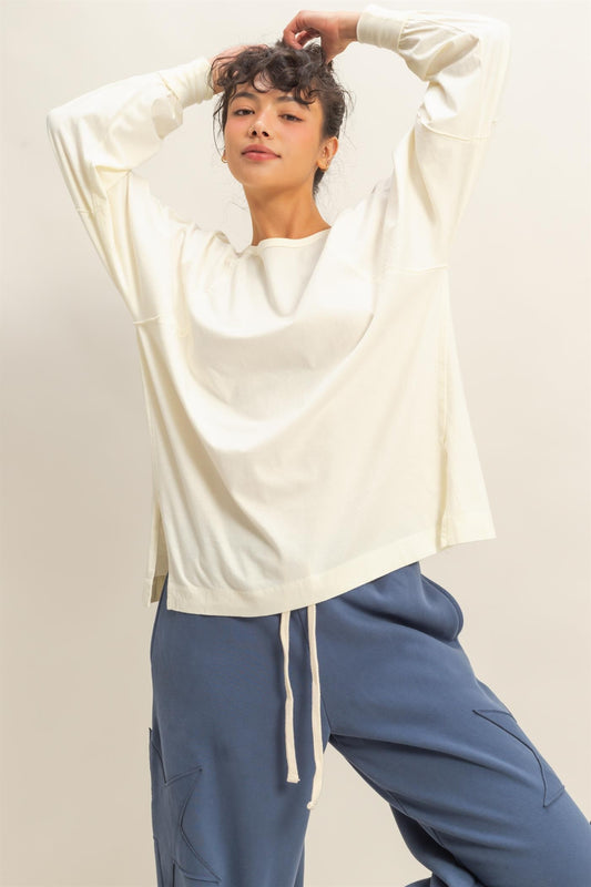 Hailey Long Sleeve Cream