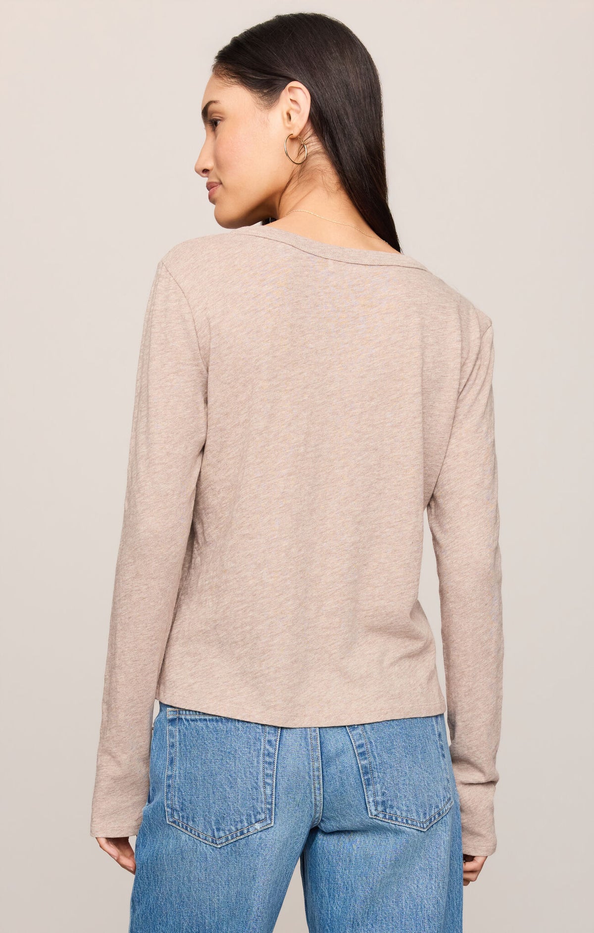 Z SUPPLY Junie L/S Tee Heather Ash