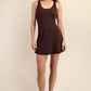 Tennis Romper Dress Espresso