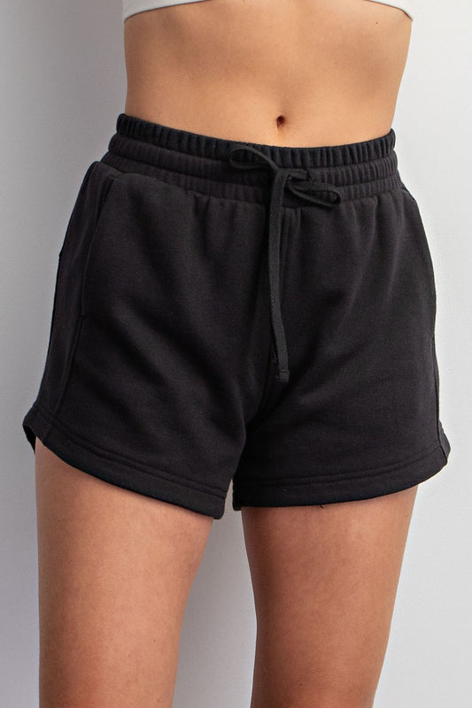 French Terry Basic Shorts black