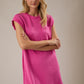 Sindy Pink Cap Sleeve Mini Dress