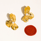 Vintessa 18K Gold Non-Tarnish Flower Shell Pearl Earrings