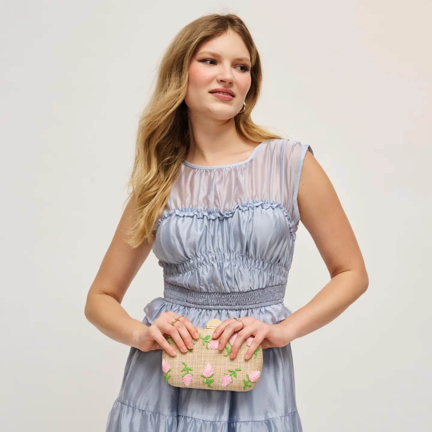 Kayden Evening Bag Pink Natural