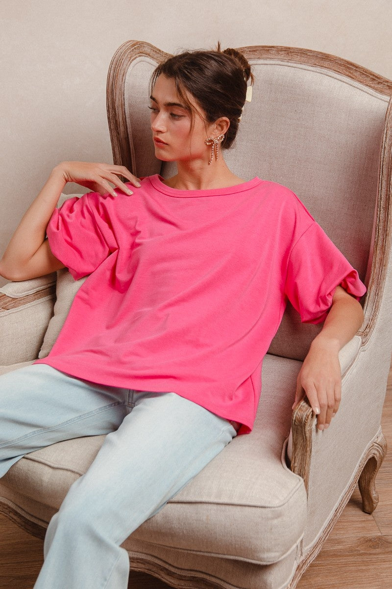 Bella hot pink top