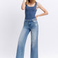 Vervet Mid Rise Medium Wash Wide Jeans