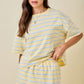 Dylan Striped Set Top Yellow