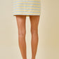 Dylan Striped Set Skirt Yellow