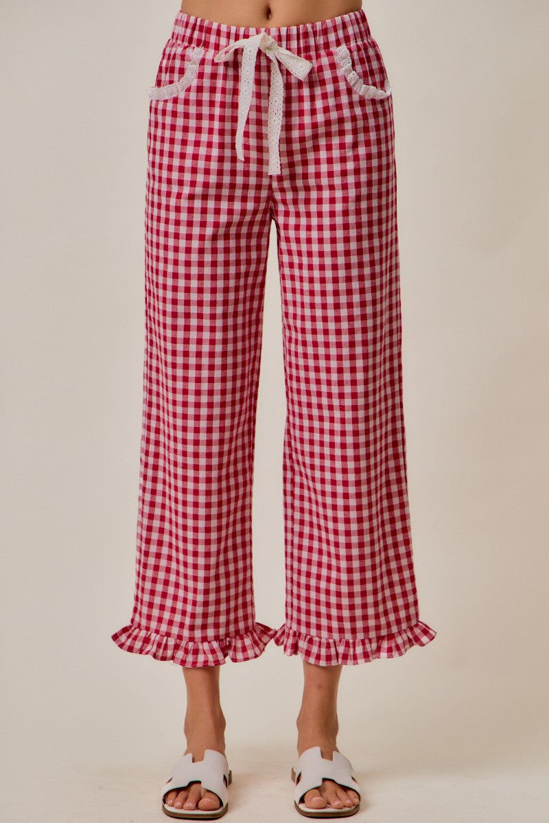 Sarah Gingham Pants
