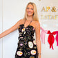 Delaney black paradise romper