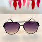 DAX Shay black ombre sunglasses