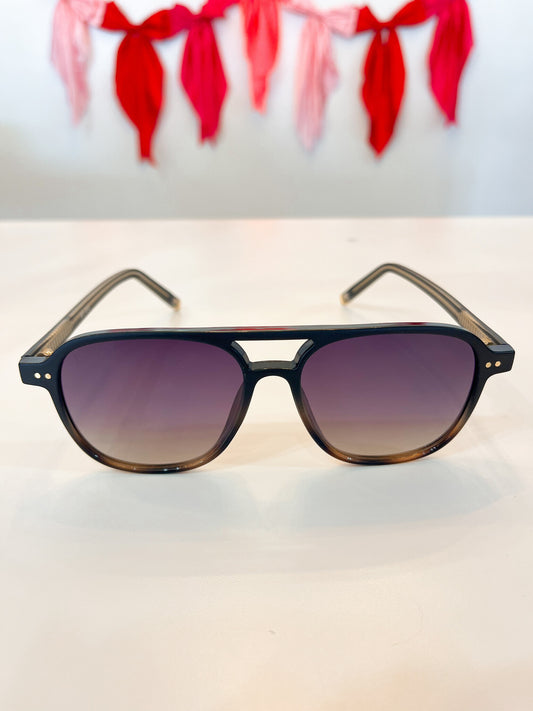 DAX Briggs black gradient sunglasses