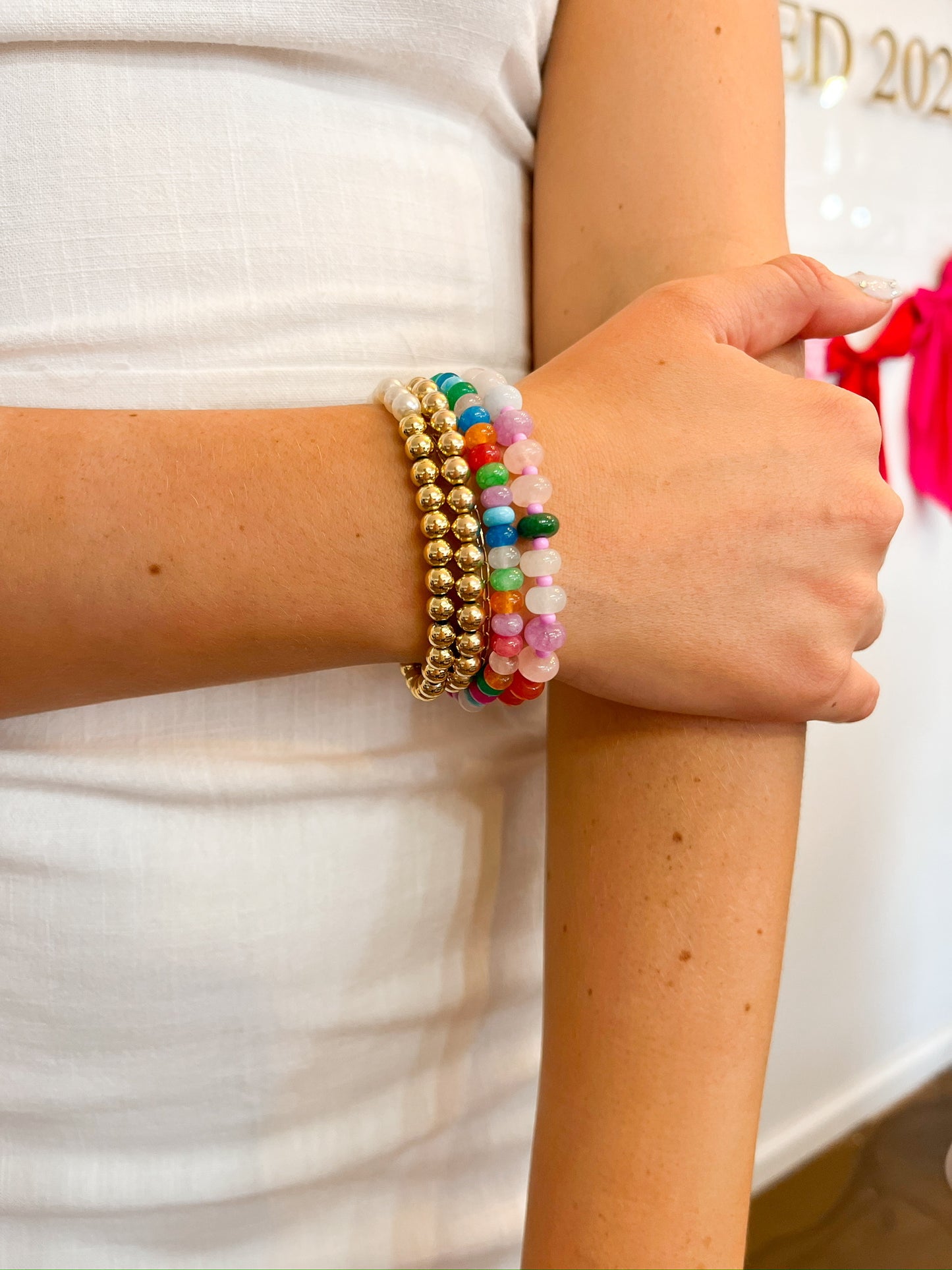 Confetti beaded bracelet