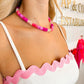 Chunky pink necklace