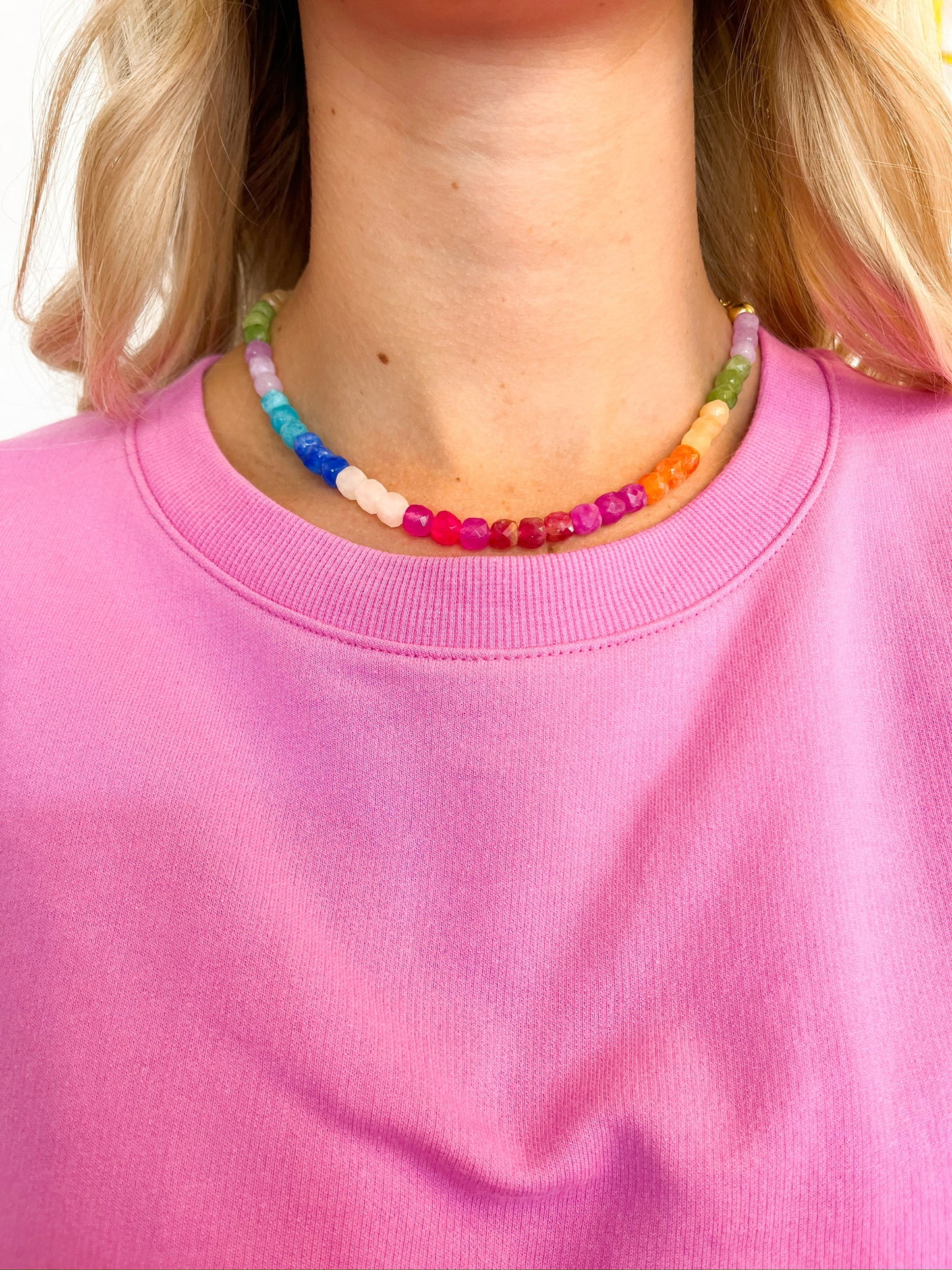 Multi gemstone necklace