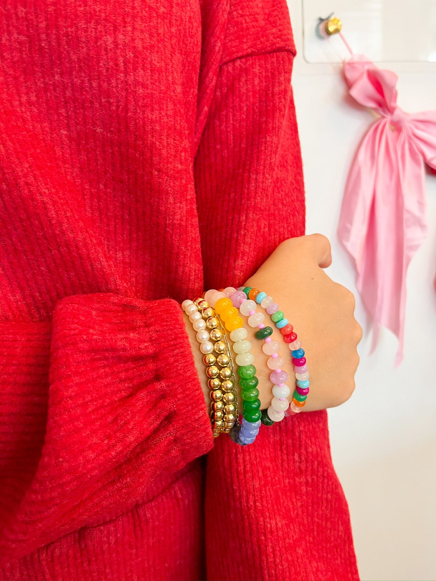 Confetti beaded bracelet