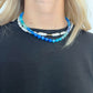 Blue gemstone necklace