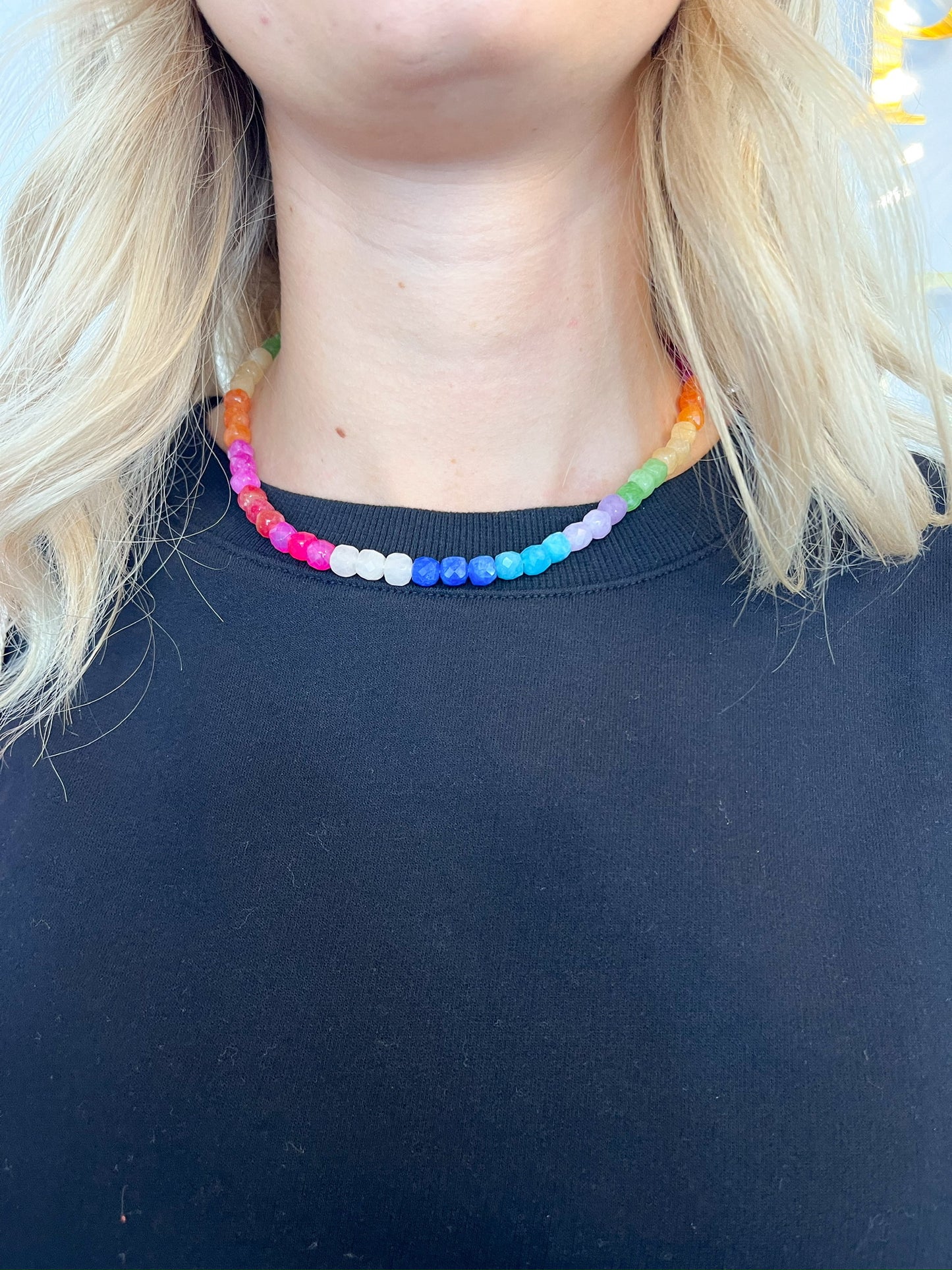Multi gemstone necklace