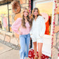 Dana Pink Sequin Sweater