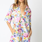 Odette white multi dress